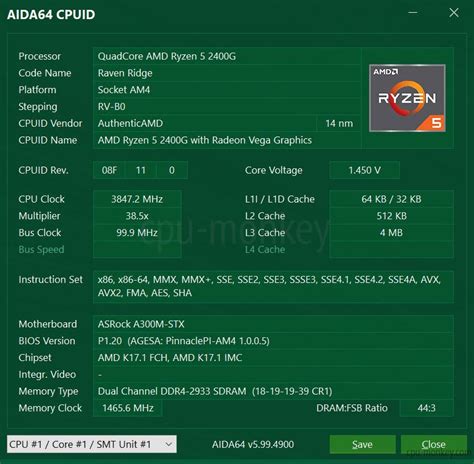 AMD Ryzen 5 2400G Benchmark, Test and specs .
